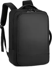 Travel Laptop Backpack 15.6 inch Expandable Large Backpacks for Men Women Waterproof Business College Computer Bag with USB Charging Port,Black