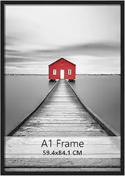 ELSKER&HOME A1 Picture Frame, Photo Frame Black, Display Vertical/Horizontal Free 1 Pack.