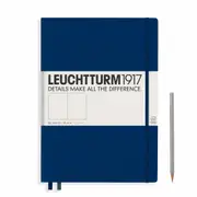 Notebook Master Hardcover, Plain, 235 Numbered Pages (Marine) - A4+