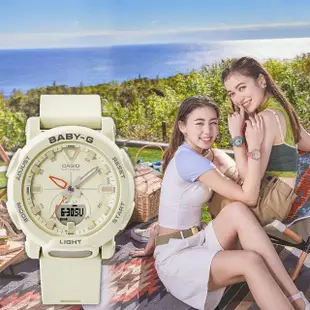 【CASIO 卡西歐】BABY-G BGA-310系列 Outdoor 棉花米色手錶(BGA-310-7A)