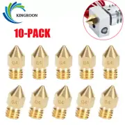 10pcs MK8 Extruder 3D Printer Nozzle 0.4mm for Makerbot Creality CR-10 Ender 3 5