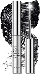 WALULAN Black Metal Silky Mascara Big Eyes Makeup,Mascara Black Volume and Length, Longer and Thicker Styling,Voluminous Lashes, No clumping, No Smudging