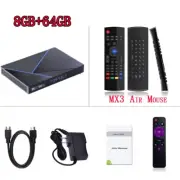 V56 Android12 Smart TV Box RK3566 Quad-Core 4K 2.4G/5G Wifi BT4.0 1000M LAN 8GB