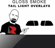 Rtint Tail Light Tint Overlay for Honda Civic 1996-1998 - Gloss Smoke (for: Honda)