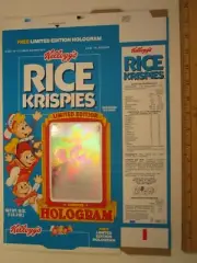 Unused 1990 MT Cereal Box KELLOGG'S Rice Krispies HOLOGRAM TIGHTROPE [Y156]