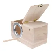 Cockatiel Nesting Box Wood Bird Holder Bird Watching Holder Budgie Mating Box