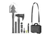 Vibe Geeks Multifunctional Shovel Tactical Outdoor Survival Emergency Camping Gear - Grey