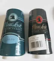 2 Maxi-Lock Serger Thread colors SPRUCE and BLACK - 3000 yds each Polyester
