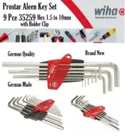 WIHA 352S9 Prostar 9 Pce Allen Key L Set - Storage Holder Clip