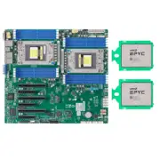 SuperMicro H12DSI-N6 E-ATX Motherboard + 2x AMD EPYC 7282 16 Cores 2.8 GHz CPU
