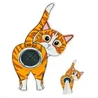 Coat Hanger Funny Cat Hook Storage Rack Wall Mounted Sticky Hook Towel Rack