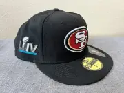 SAN FRANCISCO 49ers SUPER BOWL LIV FITTED NFL NEW ERA CAP - NEW - SIZE: 7 1/2