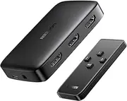 UGREEN HDMI Switch 3 in 1 Out 4K@30Hz Switcher Splitter with Remote, Supports HDR CEC 3D HDCP1.4 Compatible with PS5 PS4 Xbox Fire Stick Roku Apple TV PC