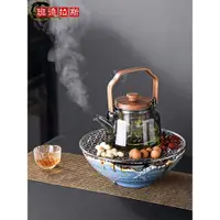 在飛比找ETMall東森購物網優惠-電陶爐煮茶器家用圍爐煮茶室內煮茶壺花茶養生茶高檔養生壺煮茶爐