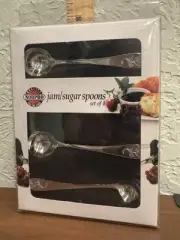 NORPRO 18/10 Stainless Steel Jam Sugar Flower Spoons Pc Set NIB