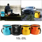 Portable Bucket Water Storage Bag Waterproof Water Bag Fishing Folding Bucket