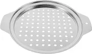 FONDOTIN Stainless Steel Steamer Basket Insert Heavy Duty Spaetzle Maker Lid Versatile Pizza Crisper Plate for Pressure Cookers and Ovens Heat Insulated Design for Safe Cooking