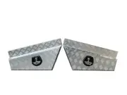 aluminium ute under tray tool box 750mm checker plate underbody tapered