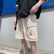 Printed Sweat Shorts Almond - XS