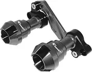 Motorcycle Anti-Collision Slider Guard Muffler Pipe Frame Slider Fall Protection for BMW C400GT C400X C400 X GT C 400X 400GT Falling Protector (Color : Titanium, Size : 1)