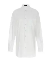 Ann Demeulemeester Elisabeth Collared Long-Sleeve Shirt IT38 White