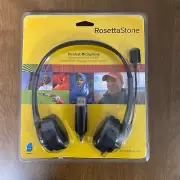 Rosetta Stone Headset Microphone USB For Language Learning Software NIB Sealed
