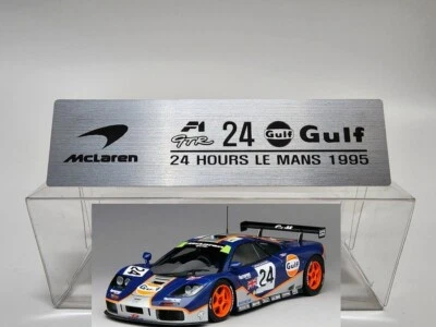 1/18 McLaren F1 GTR Metal Name Plate Plaque for Minichamps TSM Make up Spark etc