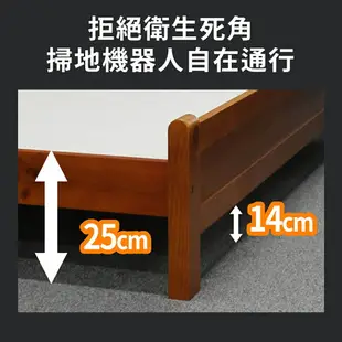愛絲松木實木床架-單大3.5尺、雙人5尺/ASSARI