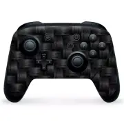 Nintendo Switch Pro Controller Skin Decal Vinyl Wrap - Carbon Fiber Weave