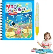 Water Coloring Book | Water Reveal Activity Books Reusable - Sensory Early Education Toys for Kids, Children’s Day Gifts Hepvet