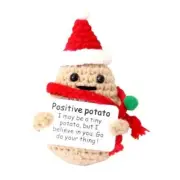 1pcs Mini Cute Funny Positive Life Potato Tomato Eggplant Christmas Potato