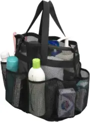 Large Mesh Dive Tote Bag with Separated Inner Compartment,Portable Shower Caddy