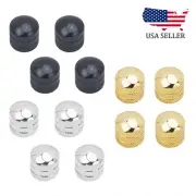4 Pcs Dome Metal Guitar 6mm Shaft Volume Tone Knobs For Epi Gibson Les Paul SG