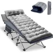 Boztiy Camping Cots 75"X28"X15" Travel Military Portable Cots Bed W/ Carry Bag