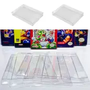 10 Box Protectors for NINTENDO NES Video Game Boxes! Clear Display Cases CIB New