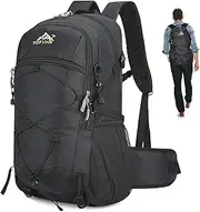 Bestcool 50L Hiking Backpack, Labor Saving Rucksack for Men Women Hang System Daypack Lightweight Breathable Camping Backpack Water Resistent for Outdoor Camping Travel Daypack Climbing Gifts, Black