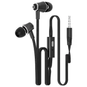 2PCS JM21 In-ear Earphones Wired Headsets with Mic Earbuds Earpiece for Phone black
