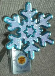 Bath & Body Works~Wallflowers*NEON SNOWFLAKE*~Light Up 24/7 Plug-In Unit NEW