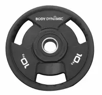 在飛比找樂天市場購物網優惠-Bodydynamic PU槓片-10kg (一組兩入)