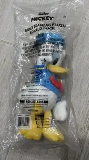 Disney Junior Mickey Mouse Beanbag Plush - Donald Duck New