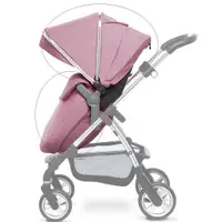 在飛比找蝦皮購物優惠-Silver cross 嬰兒車 粉紅色 遮陽罩及圍裙整組同