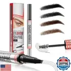NICEMOVIC Microblading Eyebrow Pencil and Sealing Eyebrow Gel, 2-in-1 Dual-en