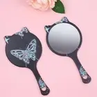 Cartoon Handheld Makeup Mirror Clear Cat Claw Makeup Mirror Bedroom
