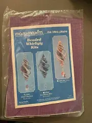 Mary Maxim Beaded Whirligig Kit 1000 Grape Sherbert 6 x 21.5" Crafts Summer