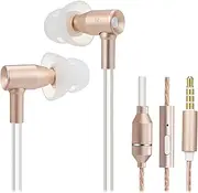 Headset, Eacam Air Tube Anti-radiation in-ear Headphones, 3.5mm Wired Music Headset Radiation Free Earphone Noise Reduction Line Control with Mic