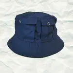 韓國人氣品牌87MM深藍色口袋漁夫帽(頭圍56-58CM 防潑水) | 休閒帽 紳士帽 男女可戴 帽 帽子 絕版品