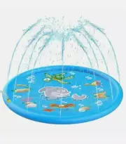 68" Splash Pad Sprinkler for Kids ,Wading Pool Childrens Outdoor Water Toys