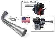3 Stage Exhaust for Predator 6.6 HP 224cc Max Performance, Go Kart & mini bikes