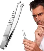 Tweezers for Women,Nose Clippers - Precise Remover Round Tip Anti-Slip Head Shavers Wet Dry Shaving Razor for Sensitive Skin Travel Ear Groomer Beauty Tools