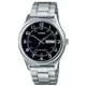 【CASIO 卡西歐】簡約指針錶 石英錶 不鏽鋼錶帶 生活防水 星期及日期顯示 MTP-V006 ( MTP-V006D-1B2 )
